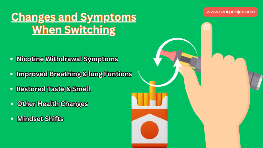 Changes and Symptoms When Switching from Smoking to Vaping